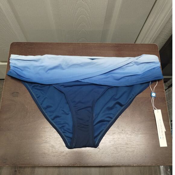 Bleu by Rod Beattie NWT Size 14 Blue Ombre Swimwear Separates Bikini Bottom - Picture 1 of 6